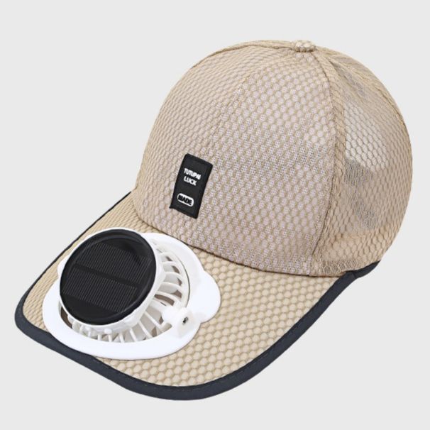 USB Charging Baseball Cap Breathable Sun Protection Caps Solar Fan Hat Summer_desvips.com