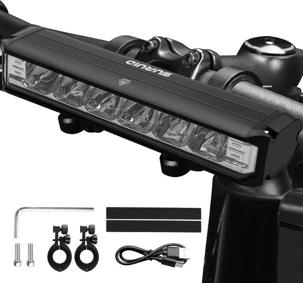 Super Bright LED Bike Light, USB Rechargeable Bicycle Headlight, Waterproof Bike Headlight, Daytime Running Light,MTB Off-Road Cycling Commuting_desvips.com