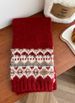 2025 New Korean Style Fair Isle Hat Scarf For Women Winter Warm Fashion Retro Knitted Christmas_desvips.com