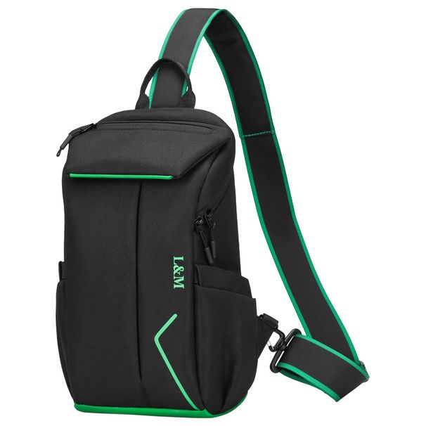 New High-end Chest Large Capacity For Going Out Commuting, Simple And High-quality Men's Crossbody Bag_desvips.com