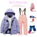 Children's Ski Suit Set For Boys And Girls, Small, Medium And Large Children, Thick Fleece, Waterproof And Warm_desvips.com