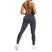 Seamless Cross Back High Elasticity Jumpsuit European American Style Tight Fit Waist Shaping Beautiful Back Running Tights_desvips.com