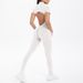 New Cross-Border European And American Style Tight-Fitting Backless Hollow Short-Sleeve Long-Pants Jumpsuit For Sports_desvips.com