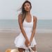 One-piece Tennis Skirt Moisture-wicking Back Hollow Outdoor Sports Dress Badminton Yoga Suit For Women_desvips.com