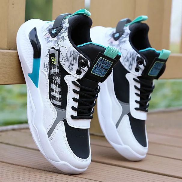 New Autumn And Winter Sports Cotton Waterproof Casual Men's Light Soft Sole Student Youth Running Board Shoes_desvips.com