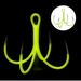 Lure Luminous Anchor 16# 18#Luminous Squid Four Hooks Boat Sea Iron Plate Hook Fishing Gear_desvips.com