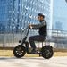 IScooter F7 Seated Electric Scooter 48V 10.4Ah Battery 1000W Motor 50km Range 16 Inch Pneumatic Snow Tires Commuter E-scooter_desvips.com