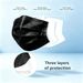 100 Pieces Of Black 3-Ply Disposable Face Masks_desvips.com