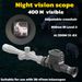Hunting Night Vision Scope, Digital 8x Magnifying Telescope, Crosshair, All Black Visible Up To 400 Meters_desvips.com