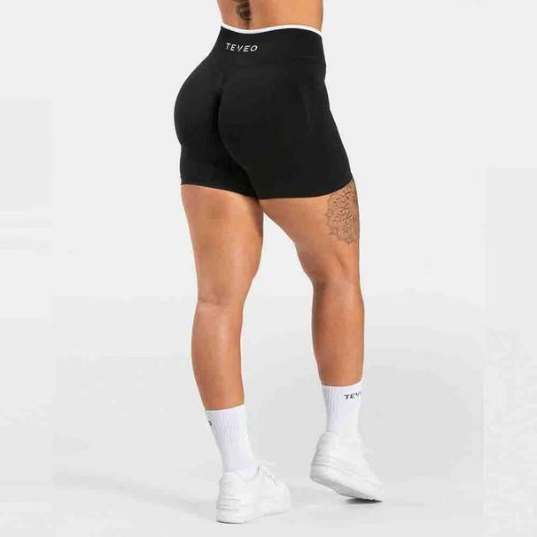 TEVEO Women's Color-Block Shockproof Sports Bra & Tank Top Set With Shorts & Pants, Outdoor Fitness, High Waist Hip-Lifting Quick-Dry_desvips.com