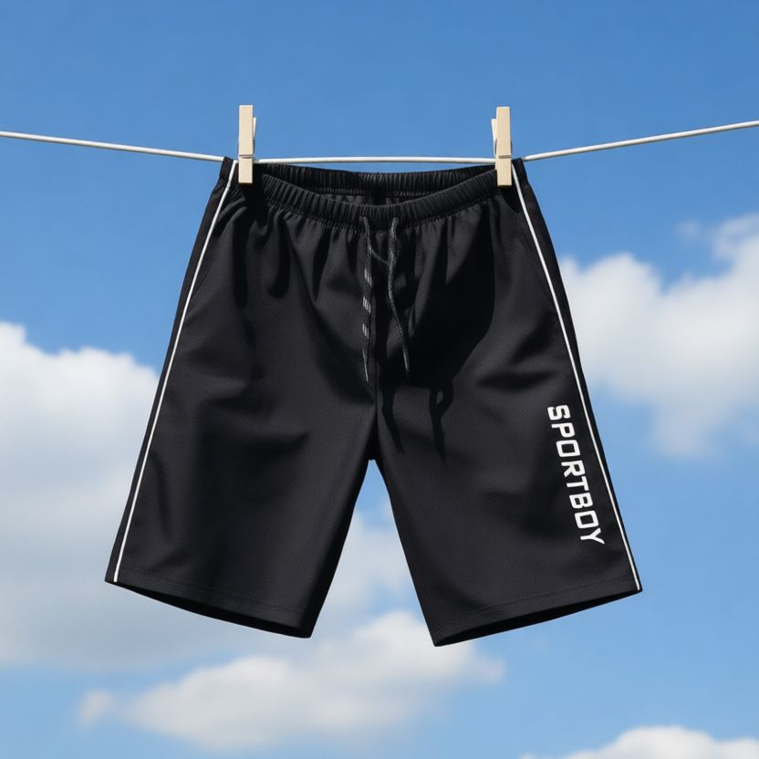 Half-zip Long-sleeve Sun-protective Swimsuit With Five-point Swim Trunks, Breathable Men's Swimwear And Diving Suit Set_desvips.com