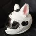 001 Decoration Cat Electric Vehicle Motorcycle Accessories Strawberry Bear Plush Ski Helmet Animal Ears Universal Detachable_desvips.com