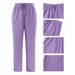 Women's new V-neck split medical overalls, pocket straight pants, men's and women's toiletries_desvips.com