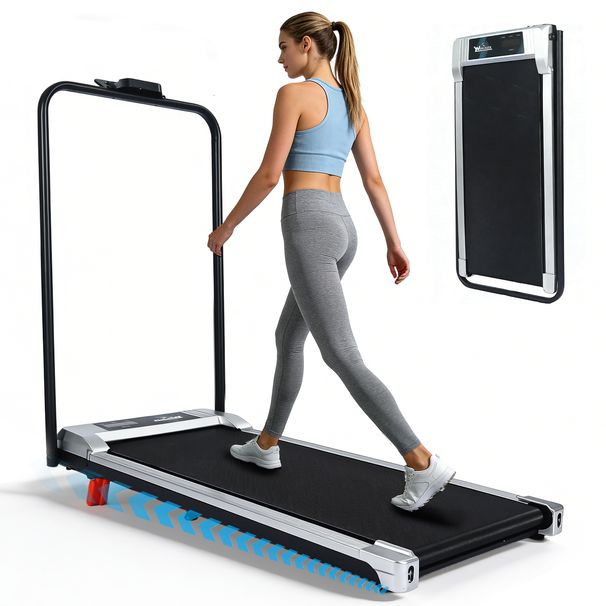 4 In 1 Faltbares Laufband Schreibtisch Leiser Home Office Fitnessläufer Mit Neigungsverstellung Für Zuhause Und Büro_desvips.com