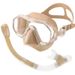 Large frame diving goggles Waterproof and anti-fog semi-dry breathing tube swimming goggles_desvips.com