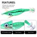 Electroplated Squid Shrimp Lure 10CM-9G Big Eyes Wood Shrimp Hooks Octopus Squid Hooks Cuttlefish Fishing Lure Fishing Supplies_desvips.com