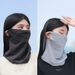 Summer Sun Ice Silk Face Mask And Protector, Integrated UV Protection Mask, Neck Scarf, Protective Headscarf For Cycling_desvips.com