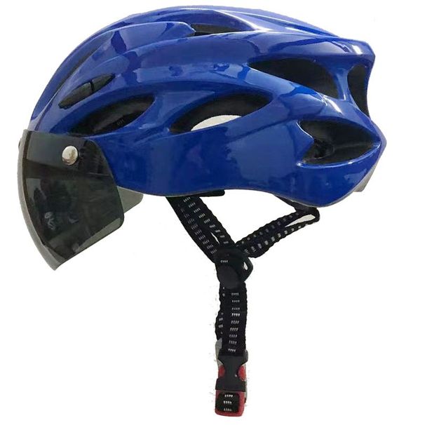 Bicycle Riding Magnetic Goggles Lens Forming Mountain Men And Women Safety Helmet Integrated Summer Road Bike_desvips.com