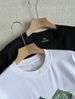 Pure Cotton Short-sleeved T-shirt, Same Style For Both Men And Women, Semi-loose Patterned Printed Round-neck Drapey Top_desvips.com