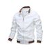 Windbreaker White Casual Jacket Fashion Outdoor Waterproof Sports Coat Spring Summer Bomber Jacket Men Clothing_desvips.com
