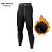 Men's Fleece Lined Athletic Leggings Quick Drying Stretchy Basketball Training Pants Warm Base Layer For Running Outdoor Sports_desvips.com