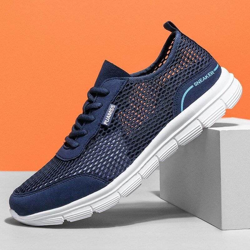 Summer Mesh Running Shoes Lightweight And Breathable Sneakers For Men_desvips.com