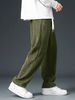 Men's Spring Autumn Corduroy Sweatpants Drawstring Straight Loose Track Pants Casual Thermal Trousers For Daily Wear_desvips.com