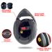 Qike Motorcycle Double Lens Flip Up Helmet Motorcycle Full Helmet Personality Big Tail Rider Safety Four Seasons Universal Helmet_desvips.com