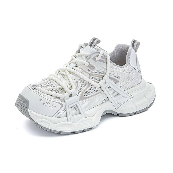 MingLiu Thick Soled Dad With Suction Film Sole, New Spring/summer 2025 Mesh Breathable Sier Sports Shoes, Casual_desvips.com