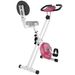 HOMCOM Folding Fitness Bike Indoor Bike 8 Levels Magnetic Resistance_desvips.com