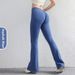 Yoga Flare Pants for Women Quick Dry Wide Leg Fitness Sports Pants Slightly Flared Peach Butt Lifting Back V Nude Feel Yoga Pants_desvips.com
