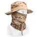 Fishing Hat With Face Shield Set, Cycling Sunshade Face Mask, Outdoor Sun Protection Breathable Hiking Hat_desvips.com