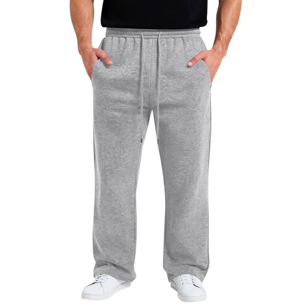 Spring Autumn Fashion European-USA Style Sweatpants Youth/Men Polyester High Waist Pure Color Drawstring Lace-Up Casual Sport Pants_desvips.com