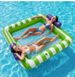 Thickened Square Lounger Pool Inflatable Summer Entertainment Double Size Waterbed Stripe Design For Pool Accessories_desvips.com