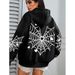 Spider Web Print Kangaroo Pocket Hoodie, Casual Long Sleeve Drawstring Hoodie Spring Autumn Sports_desvips.com