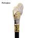 Golden White Dinosaur Gentleman Decorative Stick Parties Cane For Halloween For Cosplay And Parties, For Cosplay & Party_desvips.com