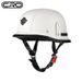 German Cruise Retro Half Helmet Men's Motorcycle Helmet Motorcycle Scoop Helmet PU Leather Soldier Helmet Leather Helmet_desvips.com