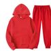 220G Fabric Plus Solid Color Sweatshirt Unisex Trendy Loose Fit Large Size Couple Set_desvips.com