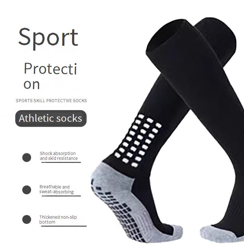 Soccer Socks Adult Football Socks High Tube Non Slip Silicone Towel Bottom_desvips.com