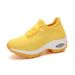 Tenni Shoe Breathable Meh Height-increaing Slip-on Female Sock Footwear Outdoor Women Sneaker Thick Bottom_desvips.com