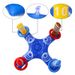 Inflatable Ring Toss Game Set Thickened PVC Outdoor Lawn Games For Kids Family 4 Cross Target Base With 6 Colorful Rings_desvips.com