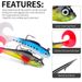 Simulated Lure Curved Tail Lead Fish Soft Bait 8.5cm 8.7g For Bass And Sea Fishing_desvips.com