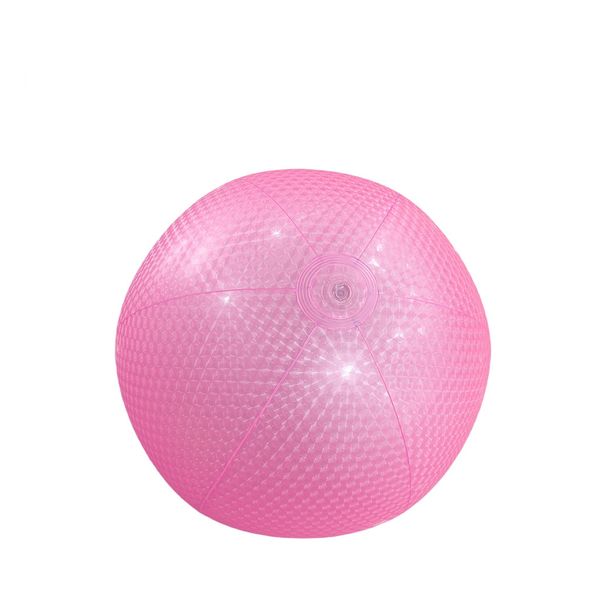 Glow-in-the-Dark Beach Ball - Thickened PVC Light-Up Water Play Ball For Pool Parties Outdoor Summer Games & Night Swimming_desvips.com