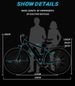 Vélo Électrique DUOTTS C29, Batterie 48V 15AH, Pneus 29 X 2,1 Pouces, 21 Vitesses, Contrôlé Via L'application Duotts, Autonomie Maximale 100 Km. Noir._desvips.com