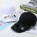 Outdoor Hiking Travel Solar Fan Cooling Baseball Hat Sport Cap Novelty Sun Hat_desvips.com
