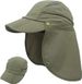 Men Women Safari Fishing Sun Cap With Removable Neck Flap Quick Dry Hats_desvips.com