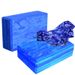 Camouflage Gradient Blue Three-Piece Set Stretching Strap Foam Dance Fitness Brick Iyengar Yoga Auxiliary Equipment_desvips.com