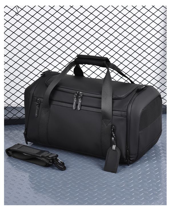 Large Capacity Travel Dry Wet Separation Sports Fitness Commuting Business Short Trip High-end Men's Luggage Bag_desvips.com