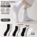 Men's Summer Thin Mid Calf Sports Socks Sweat Absorbing Odor Resistant Antibacterial Pure Cotton Long Socks_desvips.com