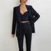 Women's clothing new high-quality casual temperament commuting fashion OL professional women's suit bra pants suit_desvips.com